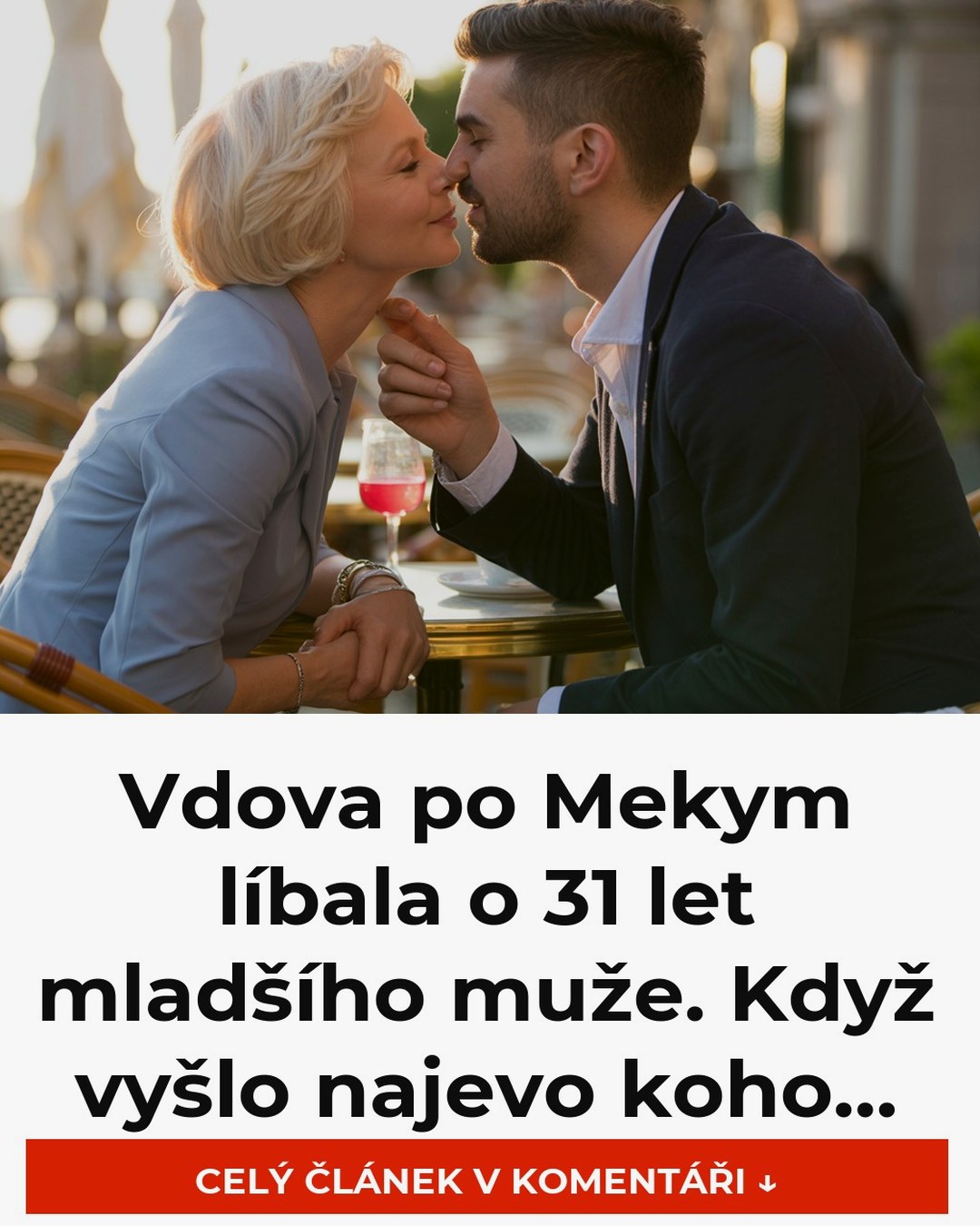 Vdova po Mekym líbala o 31 let mladšího muže. Když vyšlo najevo koho…