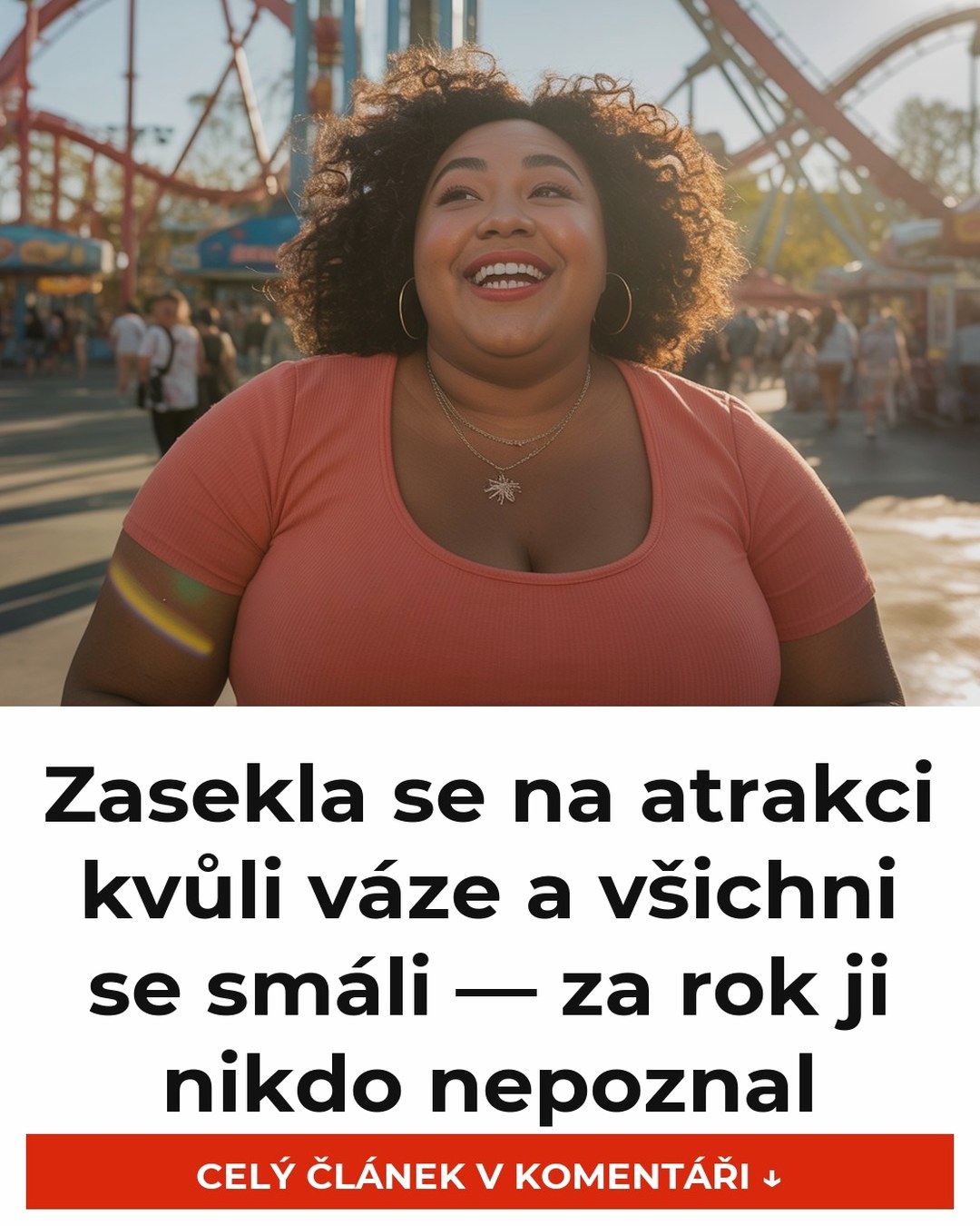 Zasekla se na atrakci kvůli váze a všichni se smáli — za rok ji nikdo nepoznal