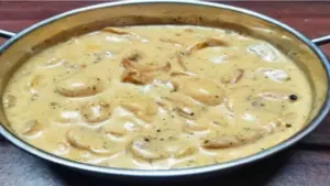 Houby na smetaně s parmezánem