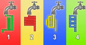 Který kohoutek pustí vodu nejrychleji? Tento test odhalí vaši inteligenci a představivost