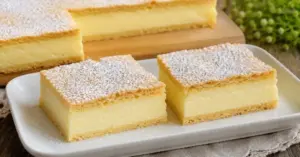 Linecký koláč s pudinkovo-citronovým krémem ze zakysané smetany