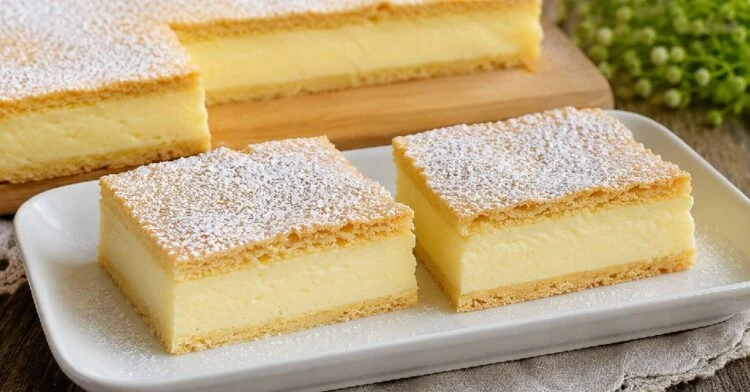 Linecký koláč s pudinkovo-citronovým krémem ze zakysané smetany