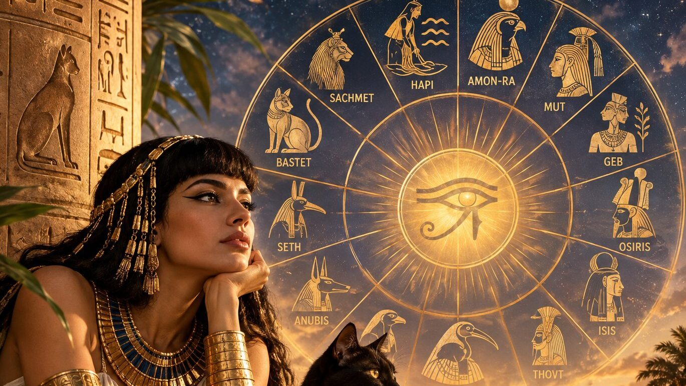 Egyptský horoskop: Jste kočka Bastet, nebo moudrý Thovt? Zjistěte, kdo vás provází životem!