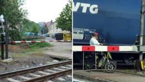 Závory ji uvěznily na přejezdu ve Vendryni: Vlak jí prosvištěl za zády! Záběry z místa mrazí
