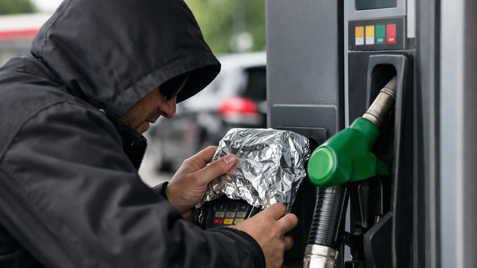 Podvodníci s alobalem na pumpách: tankují na vaši kartu a vy o tom nevíte! Jak se bránit, než bude pozdě?