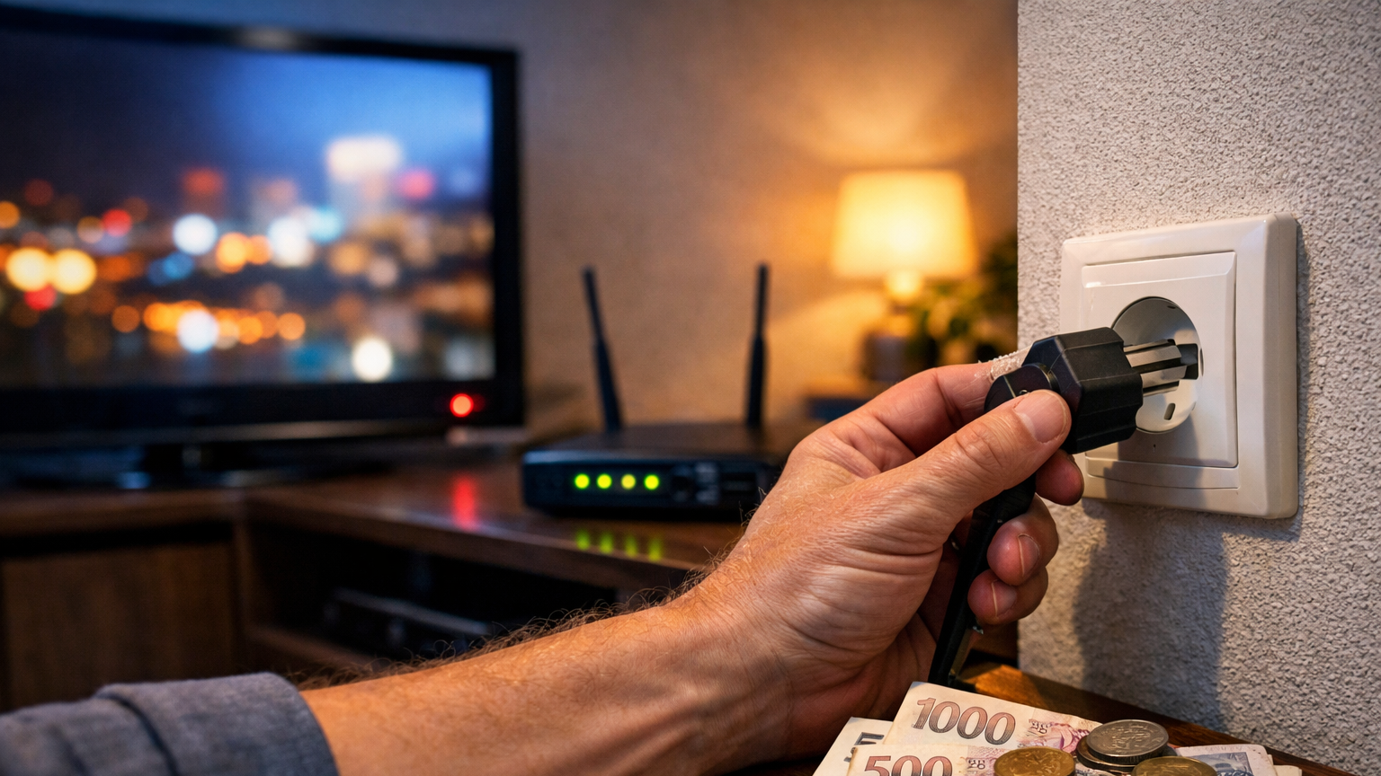 Vypínáte televizi a router na noc? Pokud ne, platíte ročně stovky korun zbytečně! Tenhle jednoduchý zvyk vás zachrání
